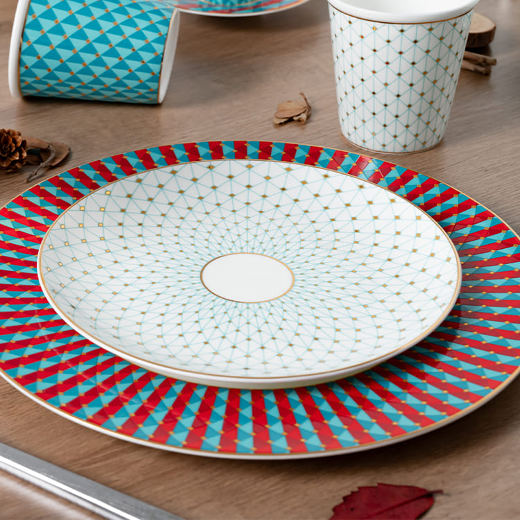 Gypsophila Bone China 16 Piece Dinnerware Set (6)