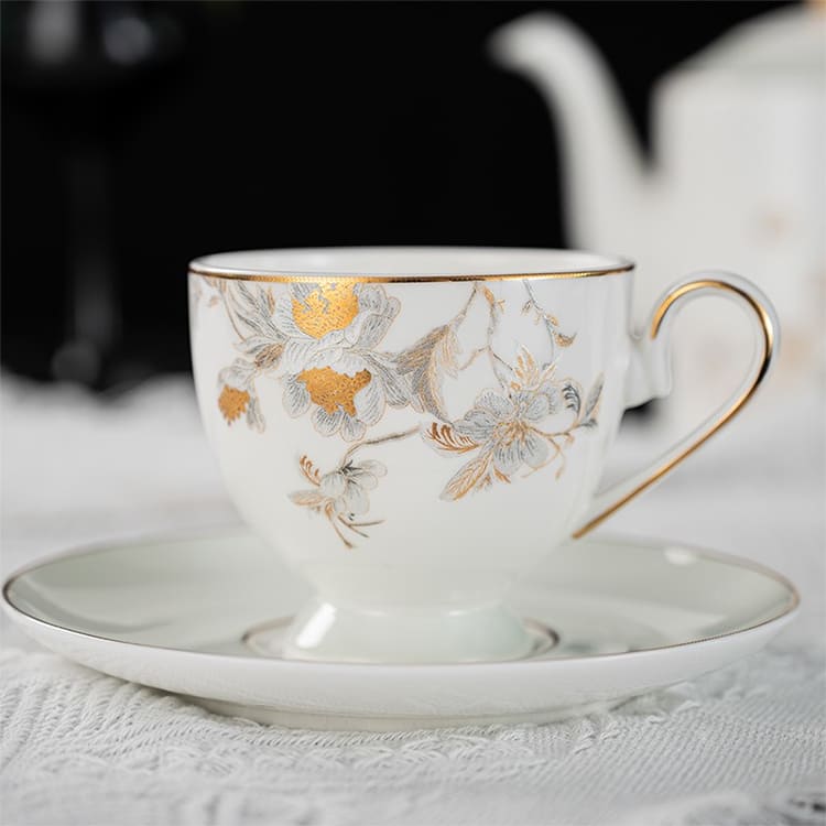Splendid Flourishing Bone China Tea Set (2)