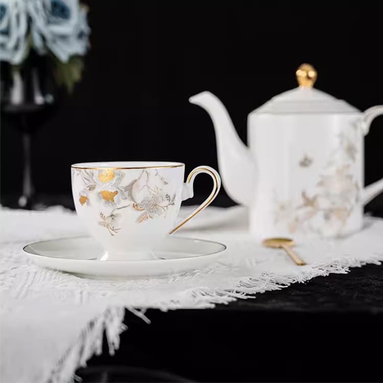 Splendid Flourishing Bone China Tea Set (4)