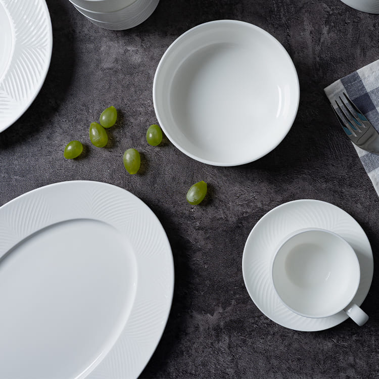 Bone China Oval Serving Platter (1)