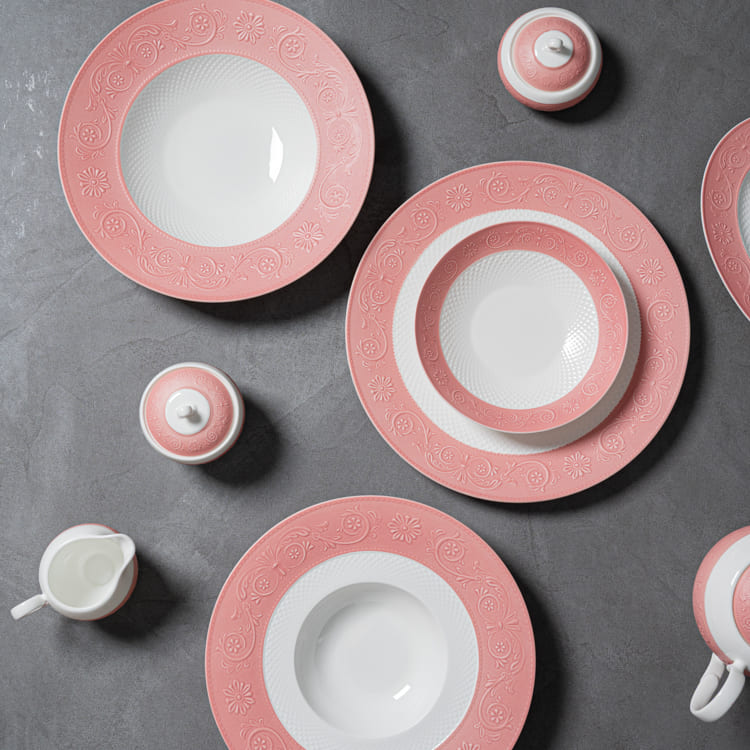 Constella Embossed Bone China Plates (2)