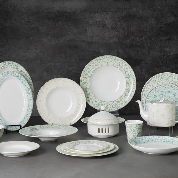 Coral Murmur Fine China Dinnerware (3)