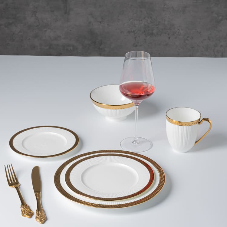 Gold Electroplated Plate Fine China (3)