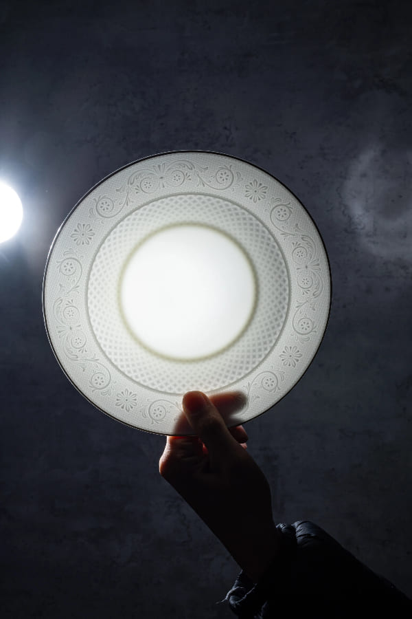 PITO Constella bone china translucency