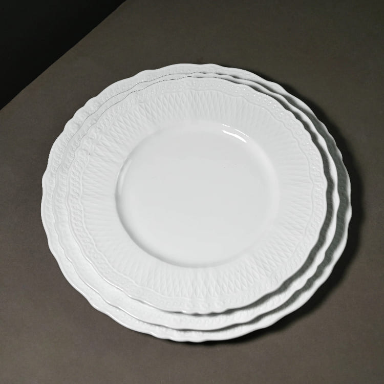 Royal White Porcelain Plates (1)