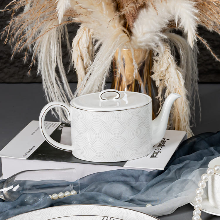 Velum Bone China Teapot 600ml (2)