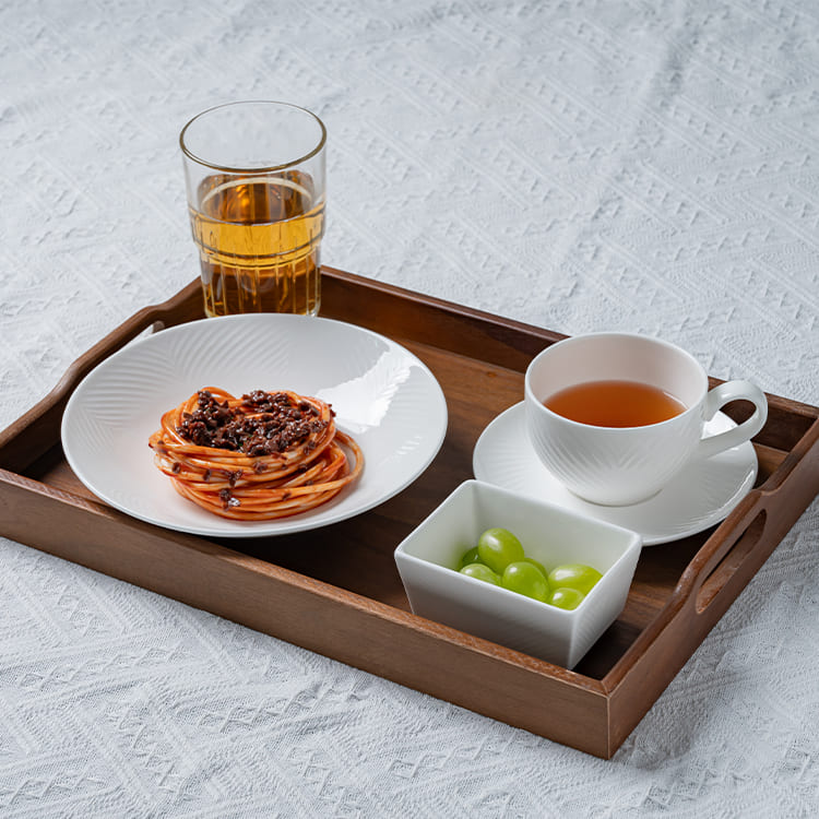 White Bone China Dinnerware for Hotel Breakfast (1)