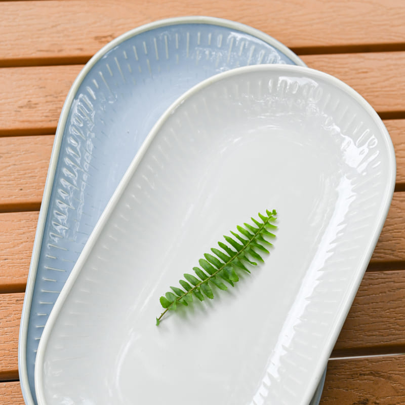 Oval Porcelain Serving Plate (2)