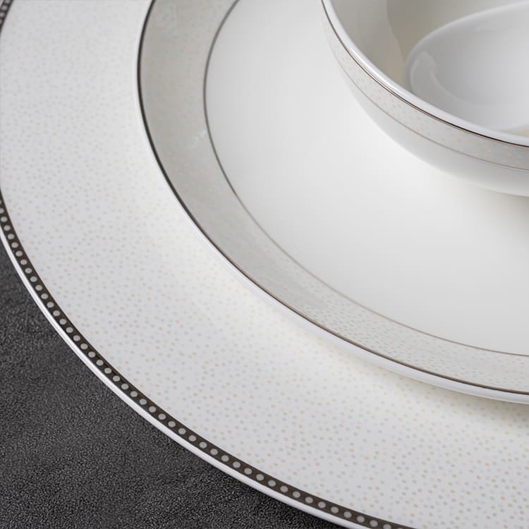 Silver Rim Bone China Dinnerware (5)