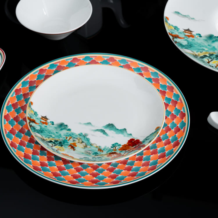 Conifer Aura Chinese Style Plates (4)