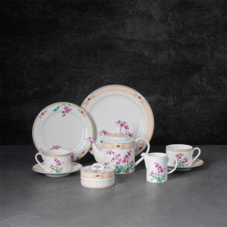 Elegance Chinese Flower Plate (1)