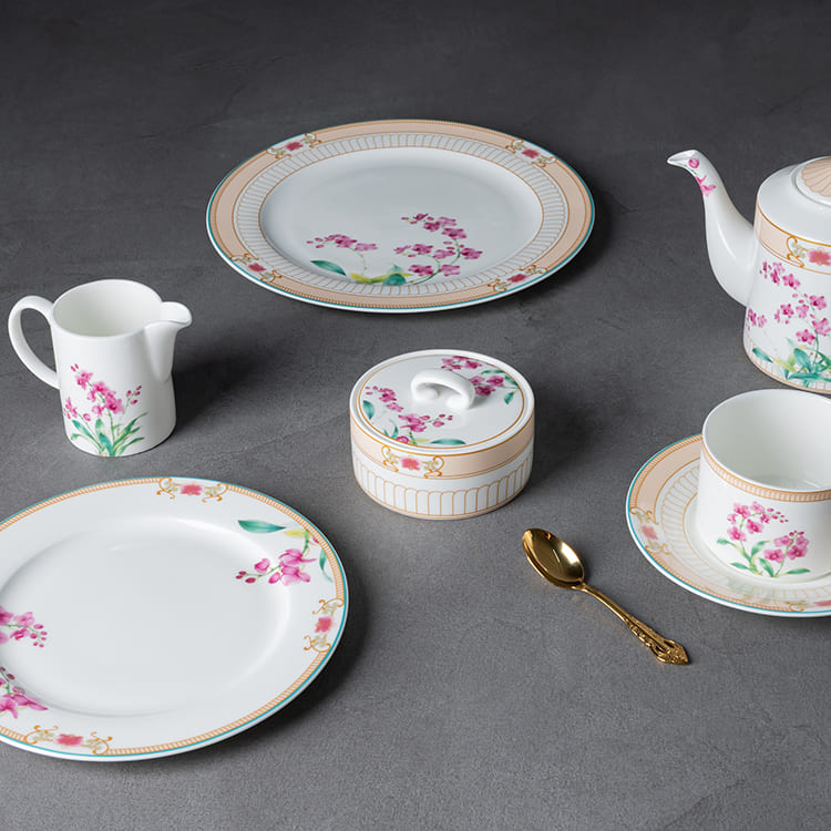 Elegance Chinese Flower Plate (4)