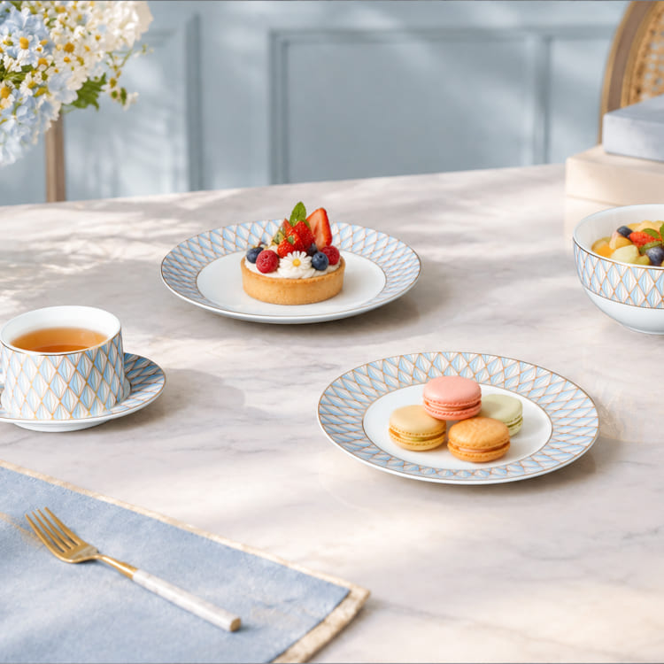 Soltara Geometric Bone China Tableware Collection (2)