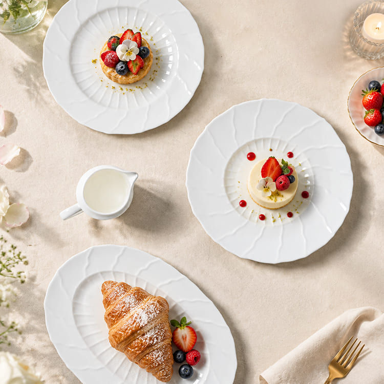 White Fine Porcelain Dinnerware (1)