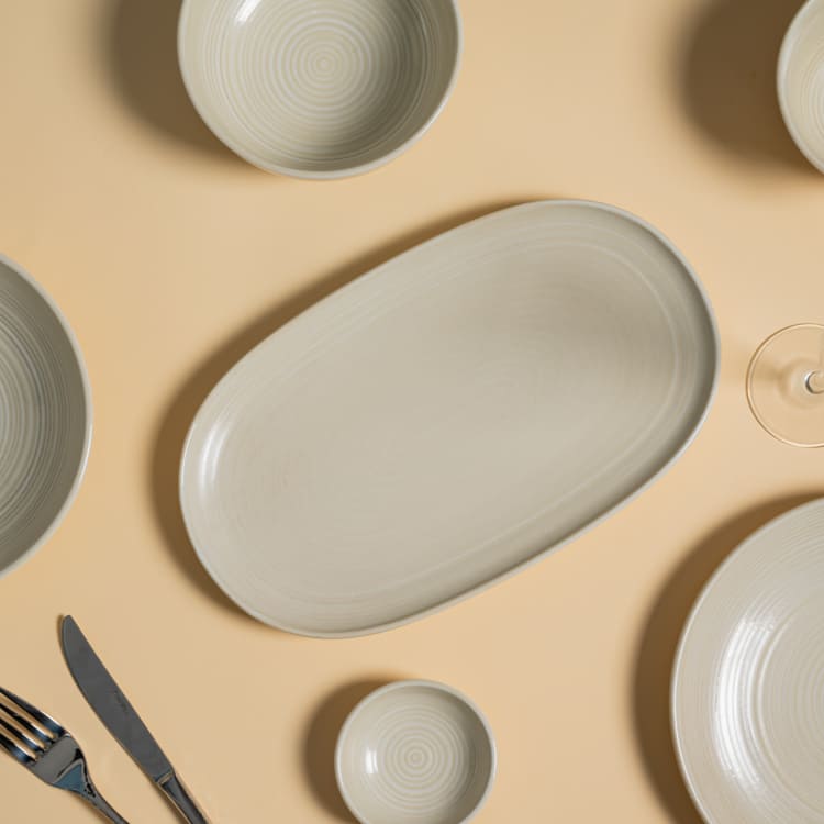 Yellow Reactive Glaze Porcelain Tableware Collection (5)